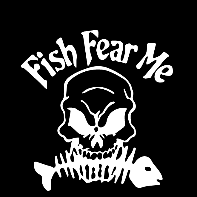 Стикер за автомобил - Fish Fear Me - Откачен.Бе