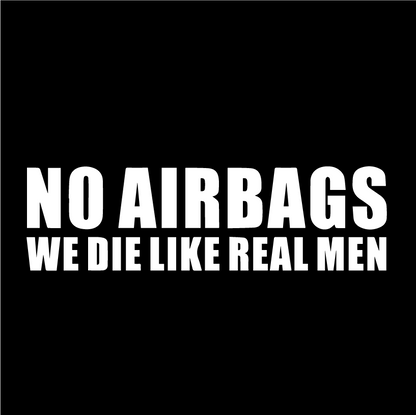 Стикер за автомобил - No Airbags - Откачен.Бе