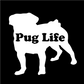 Стикер за автомобил - Pug Life - Откачен.Бе