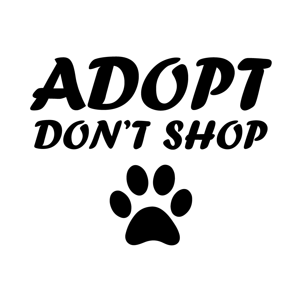Стикер за автомобил - Adopt Don't Shop