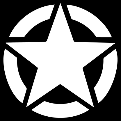 Стикер за автомобил - Army Star - Откачен.Бе