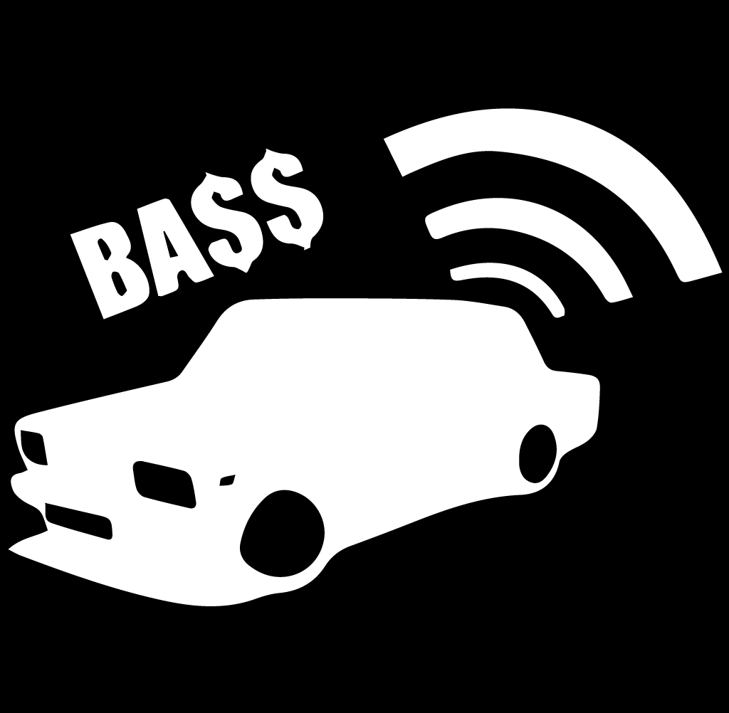 Стикер за автомобил - Bass - Откачен.Бе