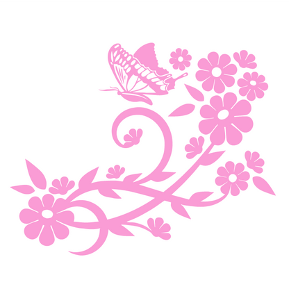 Стикер за автомобил - Flowers - Откачен.Бе