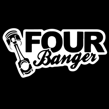Стикер за автомобил - Four Banger - Откачен.Бе
