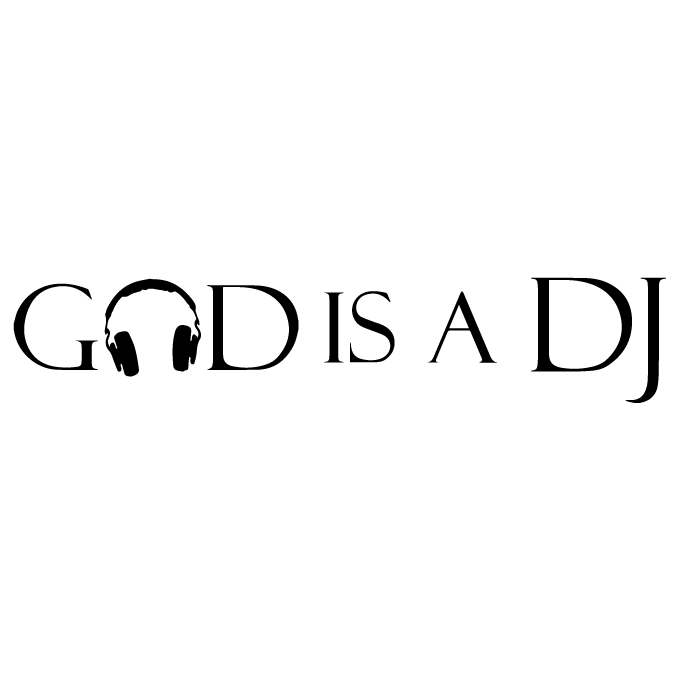 Стикер за автомобил - God is a DJ - Откачен.Бе