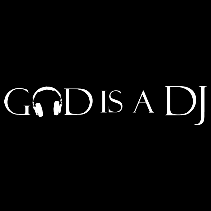 Стикер за автомобил - God is a DJ - Откачен.Бе