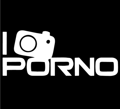 Стикер за автомобил - I Shoot Porno - Откачен.Бе