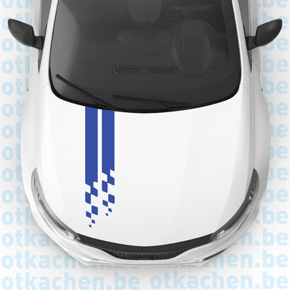 Стикер за автомобил - Лента за Капак - Racing Lines - Откачен.Бе