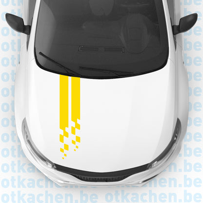 Стикер за автомобил - Лента за Капак - Racing Lines - Откачен.Бе