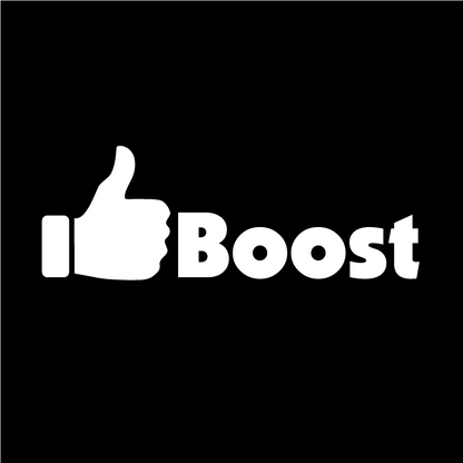 Стикер за автомобил - 👍 Boost 🏎️ - Откачен.Бе