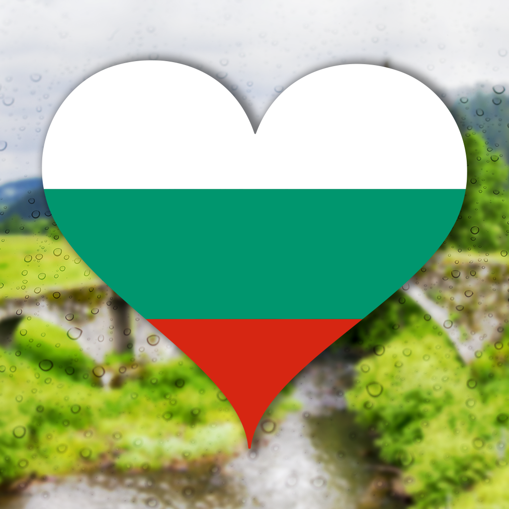 стикер за кола знаме България сърце фолио стъкло лепенка