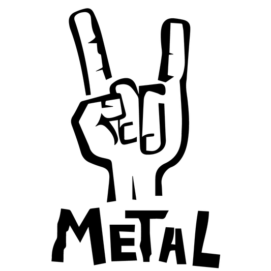 Стикер за автомобил - Metal - Откачен.Бе