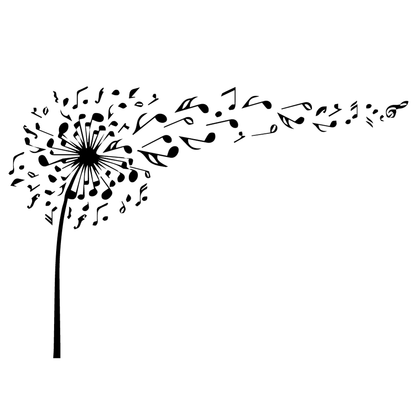 Стикер за стена - Musical Dandelion