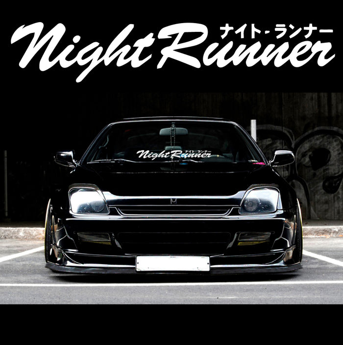 стикер лепенка фолио лента стъкло кола night runner tuning тунинг