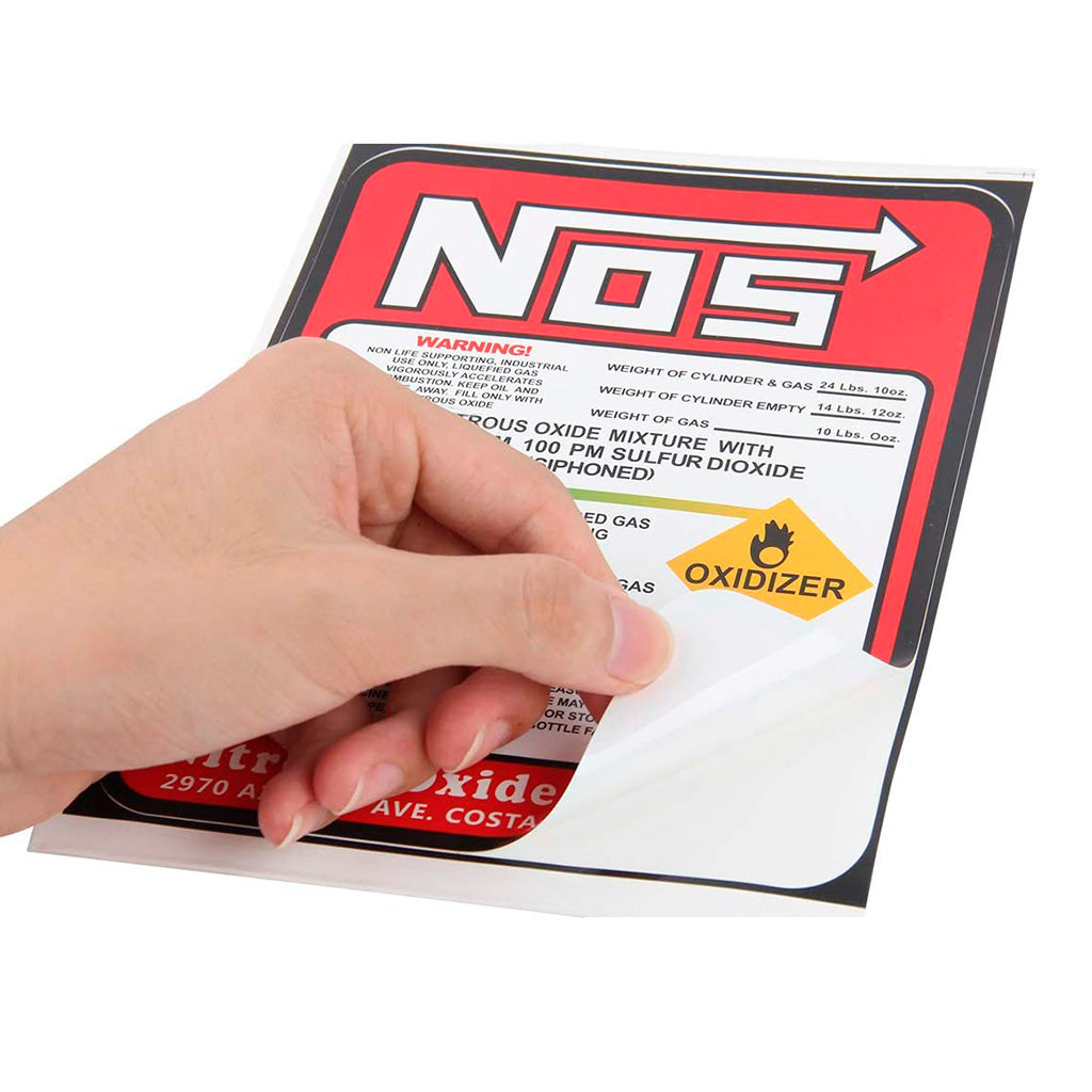 Стикер за Автомобил - NOS Nitrous Oxide Systems / Турбо