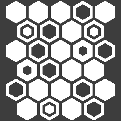 Стикер за автомобил - Пчелна Пита / Honeycomb - Откачен.Бе