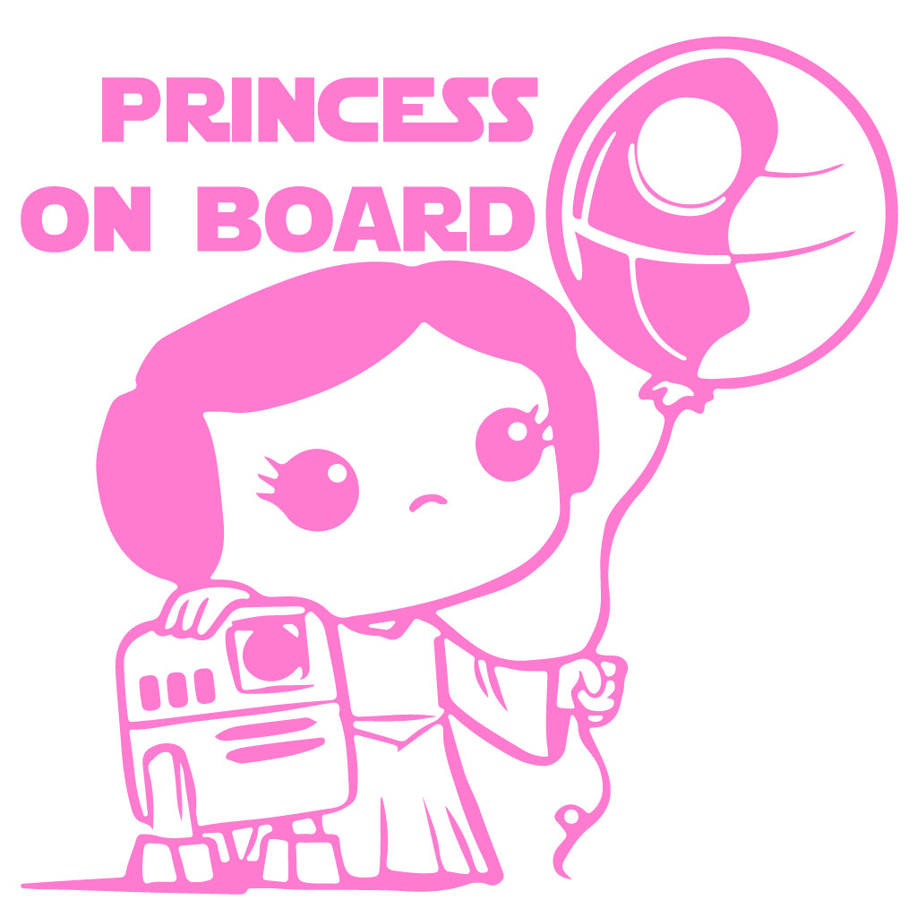 stiker лепенка за кола принцеса в колата принцеса на борда star wars
