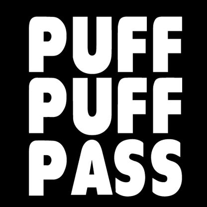 Стикер за автомобил - Puff Puff Pass - Откачен.Бе
