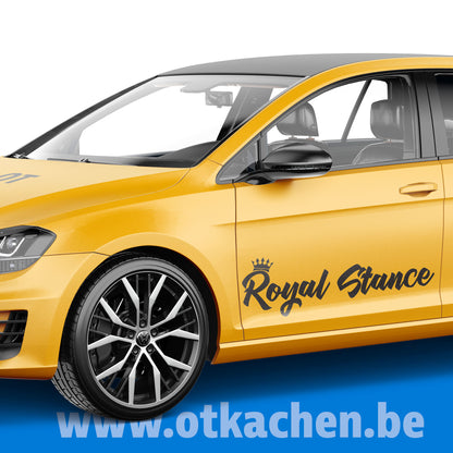 стикер за кола лепенка royal stance роял фолио стъкло