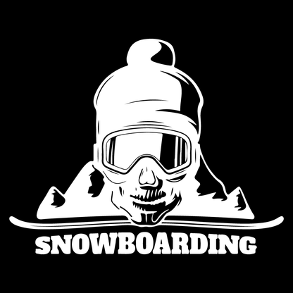 Стикер за автомобил - Snowboarding Skull