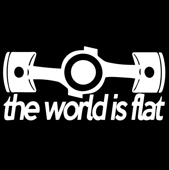 Стикер за автомобил - The World is Flat - Откачен.Бе