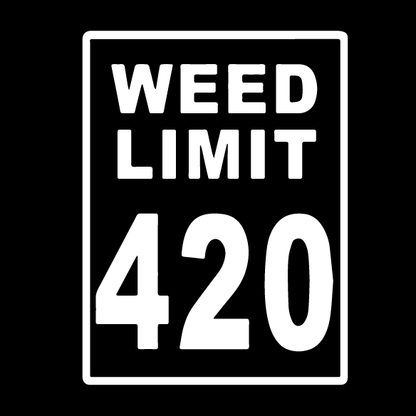 Стикер за автомобил - Weed Limit 420 - Откачен.Бе