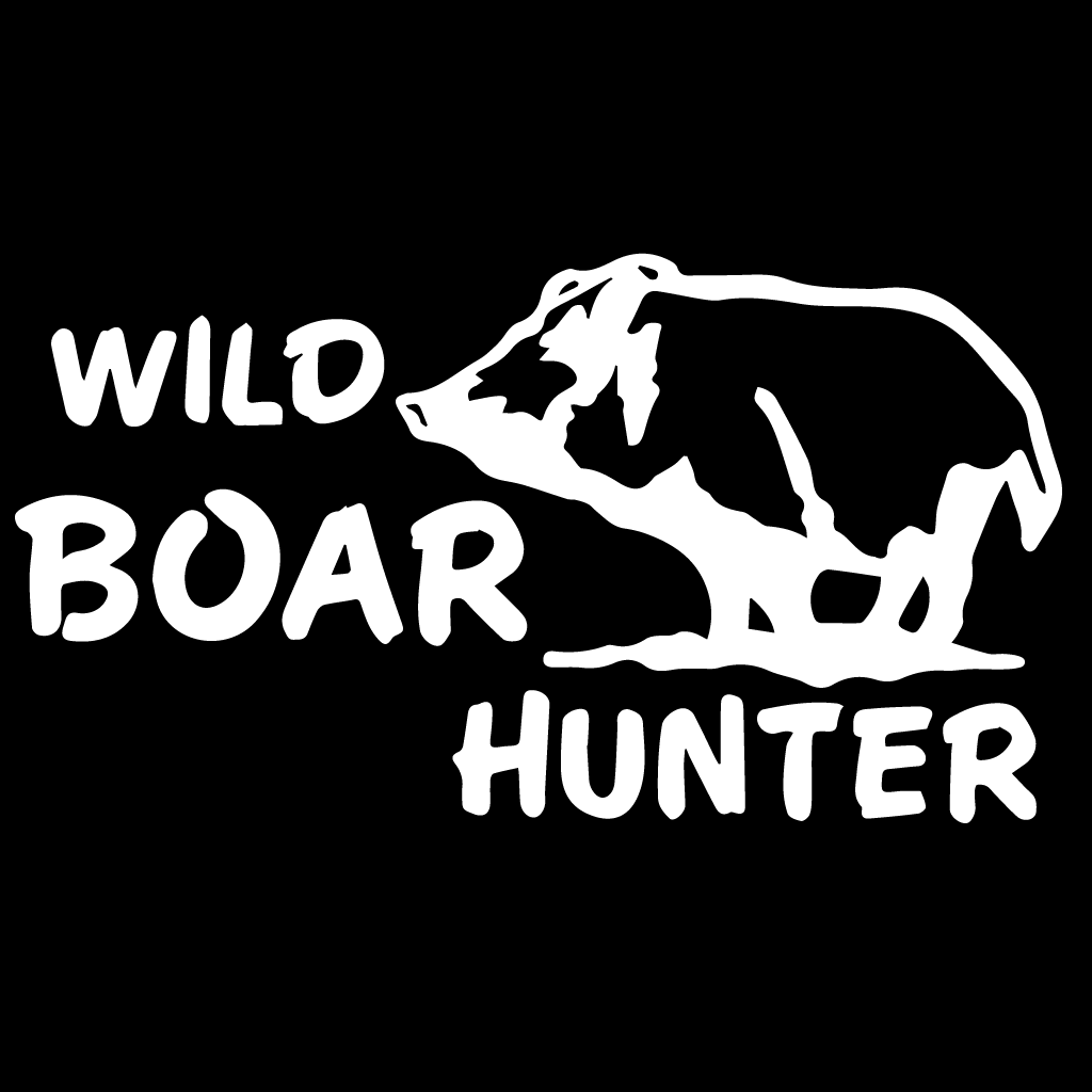 Стикер за автомобил - Wild Boar Hunter - Откачен.Бе