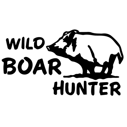 Стикер за автомобил - Wild Boar Hunter - Откачен.Бе