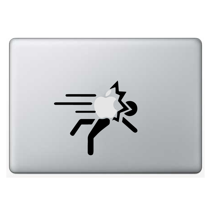 Macbook стикер - Apple Throw - Откачен.Бе