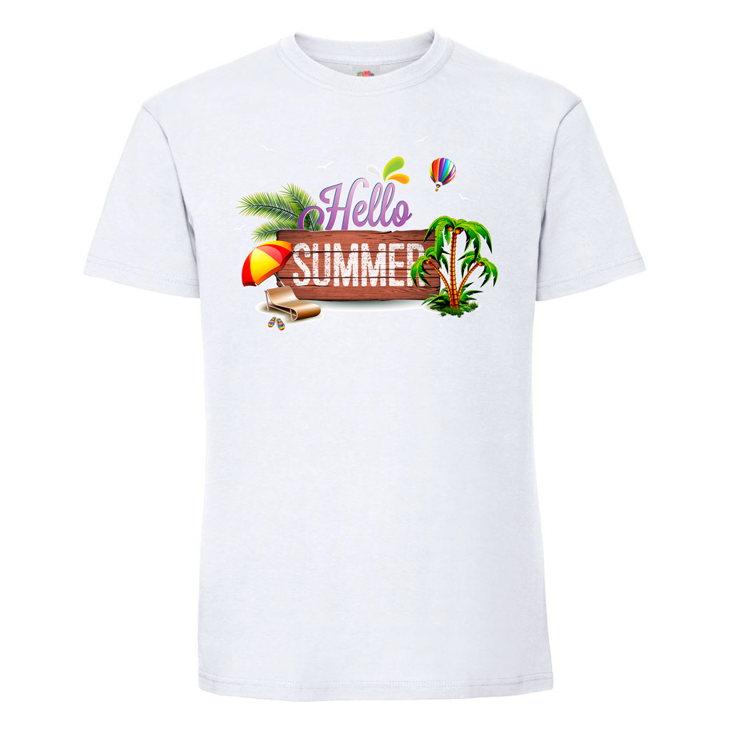 Тениска Hello Summer - Откачен.Бе