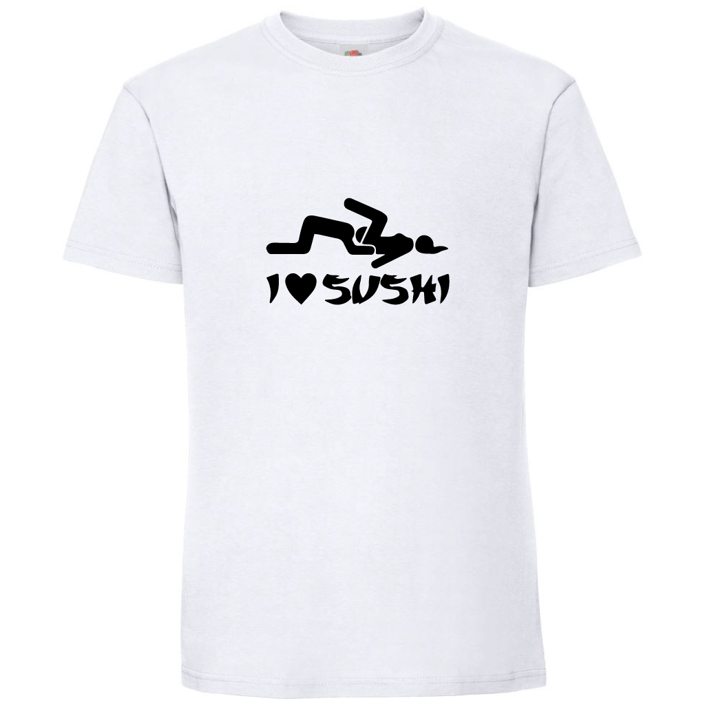 Тениска I Love Sushi - Откачен.Бе