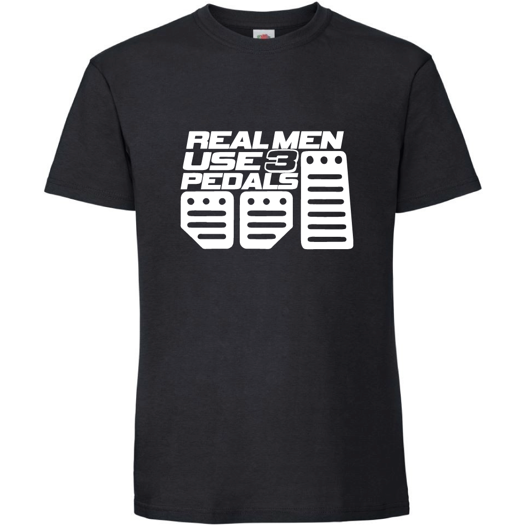 Тениска Real Men Use 3 Pedals - Откачен.Бе