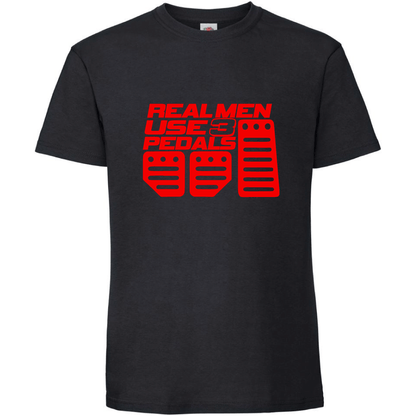 Тениска Real Men Use 3 Pedals - Откачен.Бе