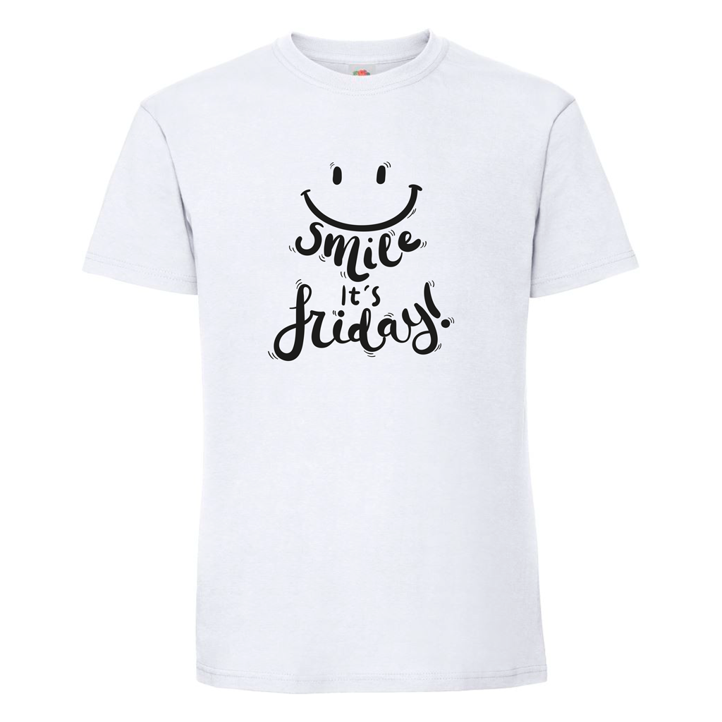Тениска Smile It's Friday - Откачен.Бе