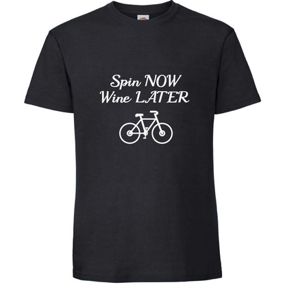 Тениска - Spin Now... Wine Later... - Откачен.Бе